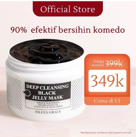 Eileen Grace Deep Cleansing Black Jelly Mask - Masker Jelly Pembersih Pori