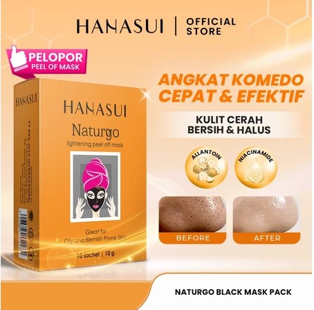 Hanasui Naturgo masker peel off hitam