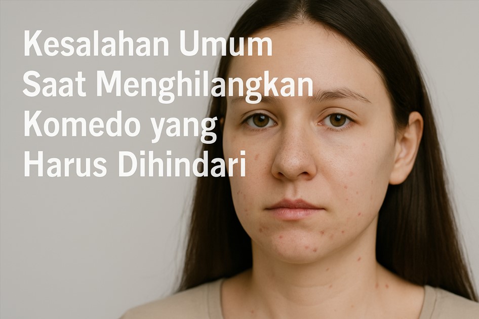 Kesalahan menghilangkan komedo