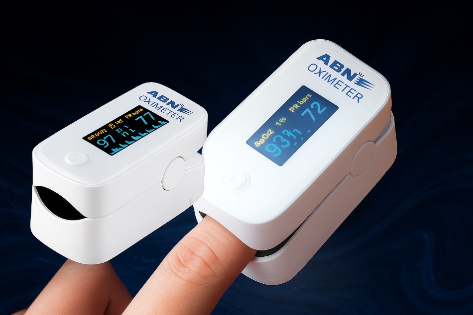 Abn Fingertip Pulse Oximeter Px 201 - Oximeter Jari dengan Rotatable Display