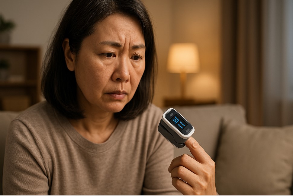 Oximeter jari untuk mengukur kadar oksigen dalam darah