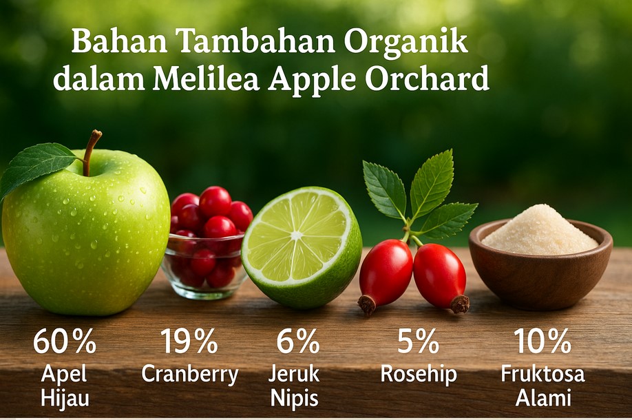 Bahan tambahan organik dalam Melilea Apple Orchard