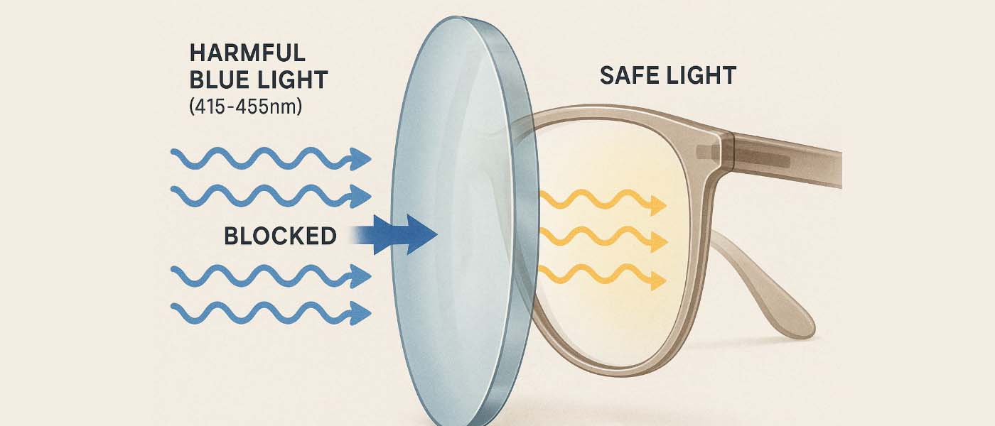 Cara kerja blue light filter pada kacamata anti radiasi