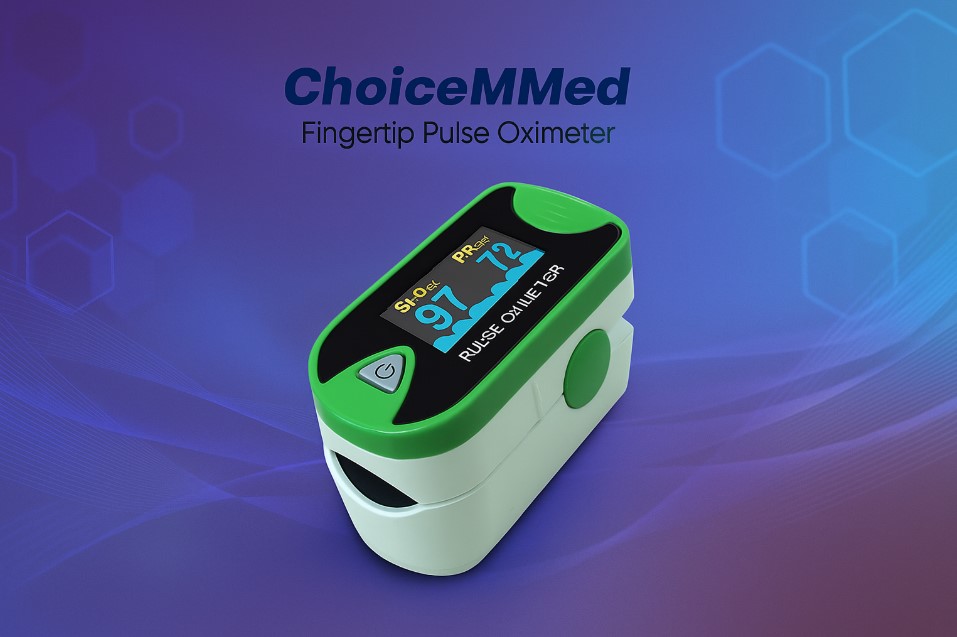 Choicemmed Fingertip Pulse Oximeter - Oximeter Medis dengan Akurasi Tinggi