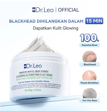 Dr Leo clay mask obat komedo