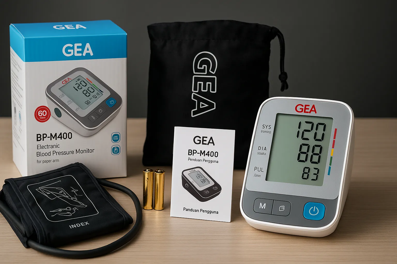 GEA BP-M400 Tensimeter Digital dengan Memory Penyimpanan