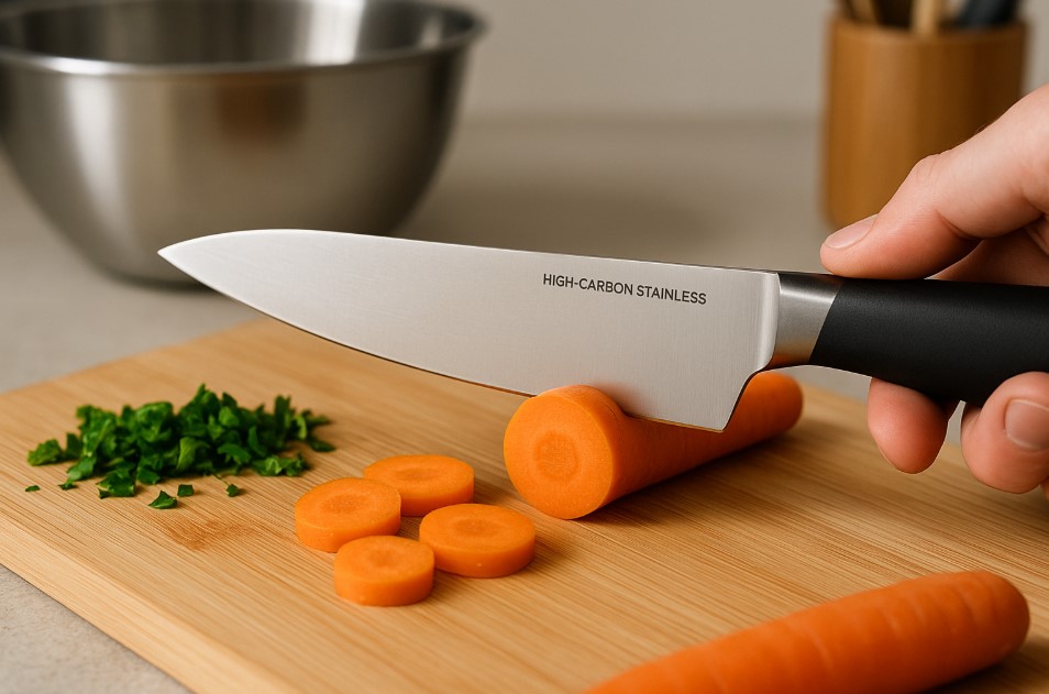 Pisau high carbon stainless steel kombinasi terbaik