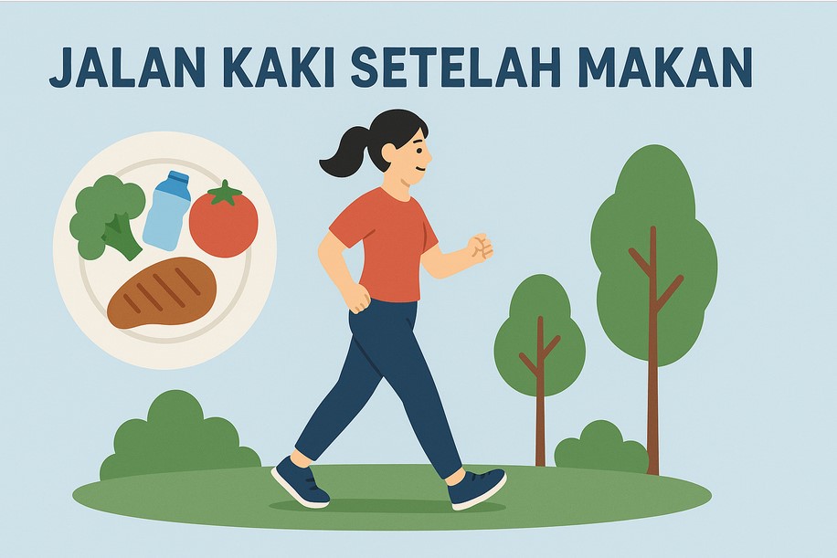Jalan kaki setelah makan