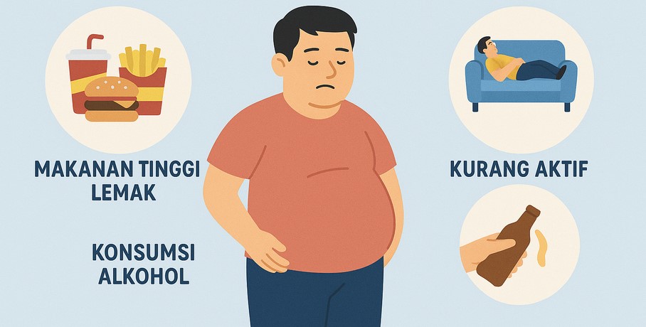 Kebiasaan Sehari-hari yang Membuat Perut Buncit