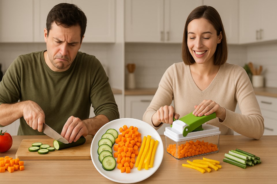 Kelebihan menggunakan alat pemotong sayuran