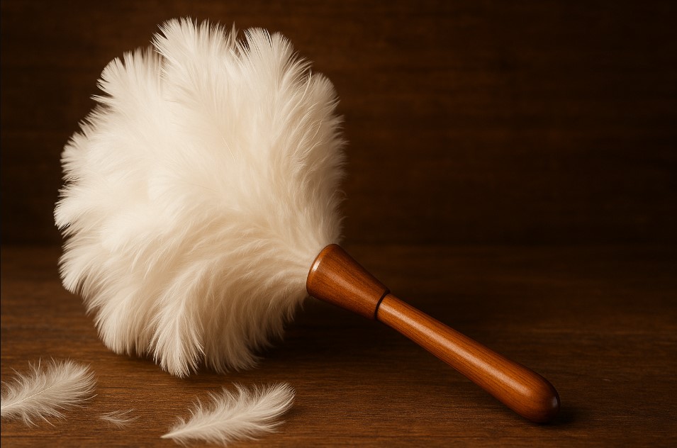 Cara membersihkan kemoceng bulu ayam