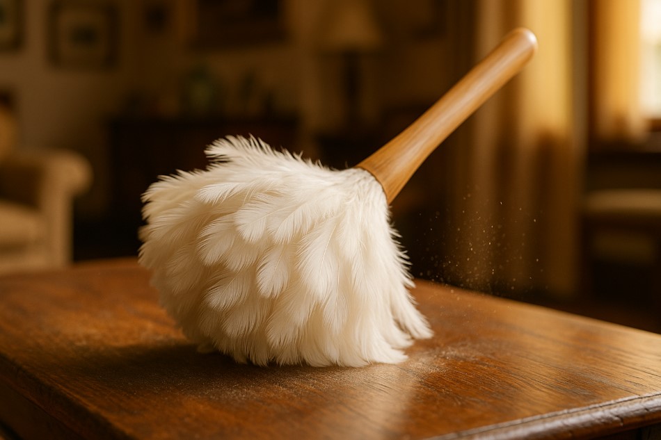 Kemoceng dari bulu ayam asli