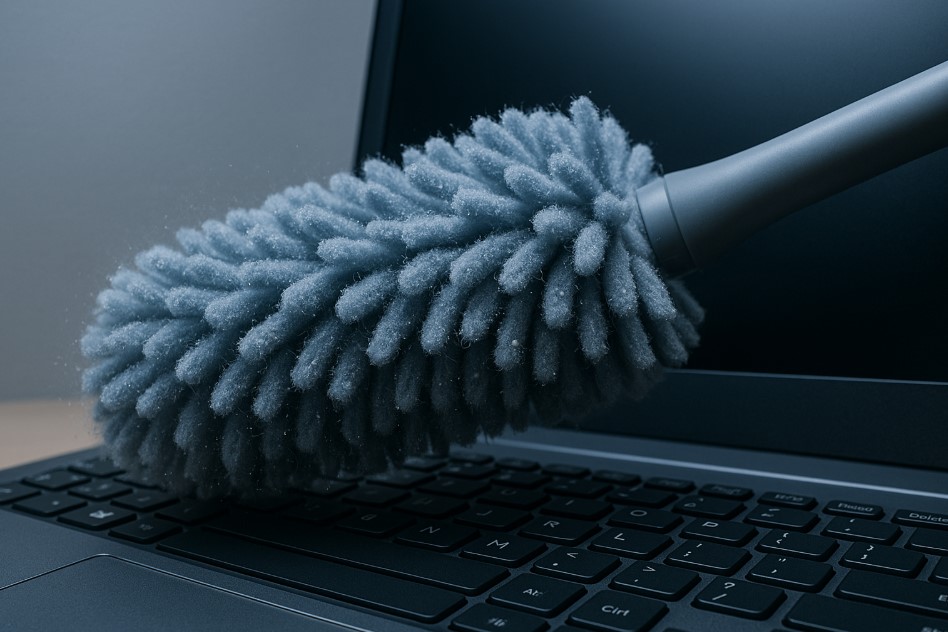 Kemoceng bahan microfiber sintetis