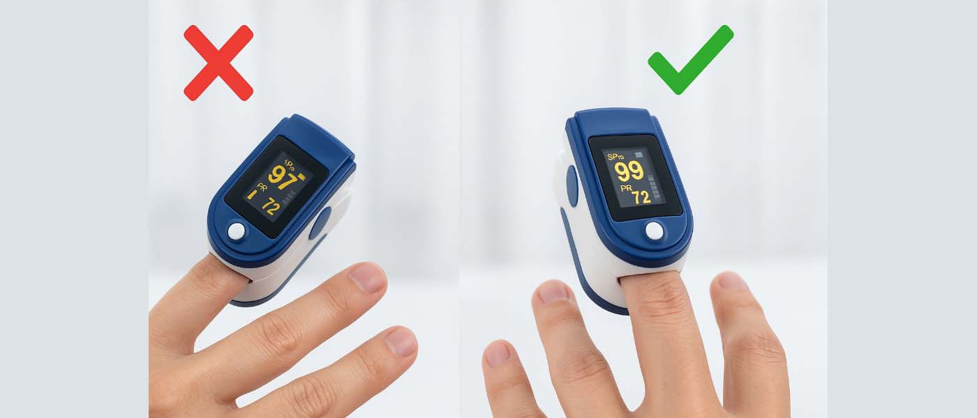 Kesalahan umum saat memakai oximeter
