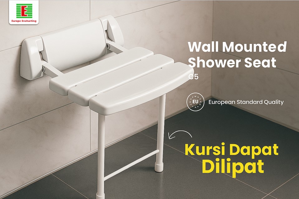 Kursi Mandi Dinding Lipat Hemat Ruang