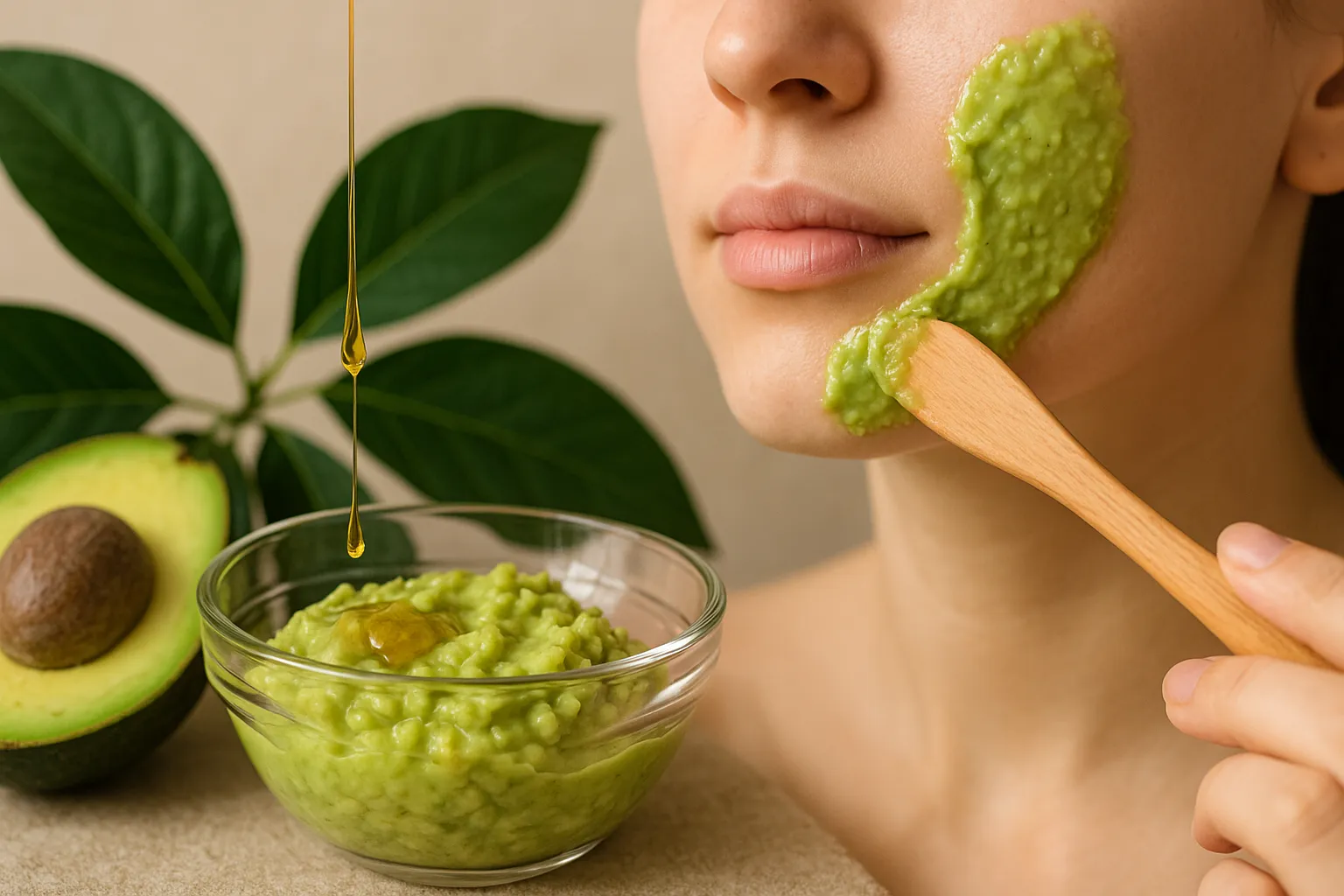 Masker alami untuk kulit kering