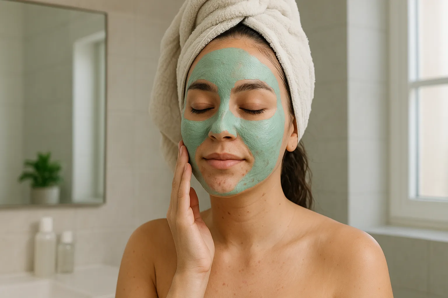 Produk masker wajah khusus kulit berminyak dan berjerawat