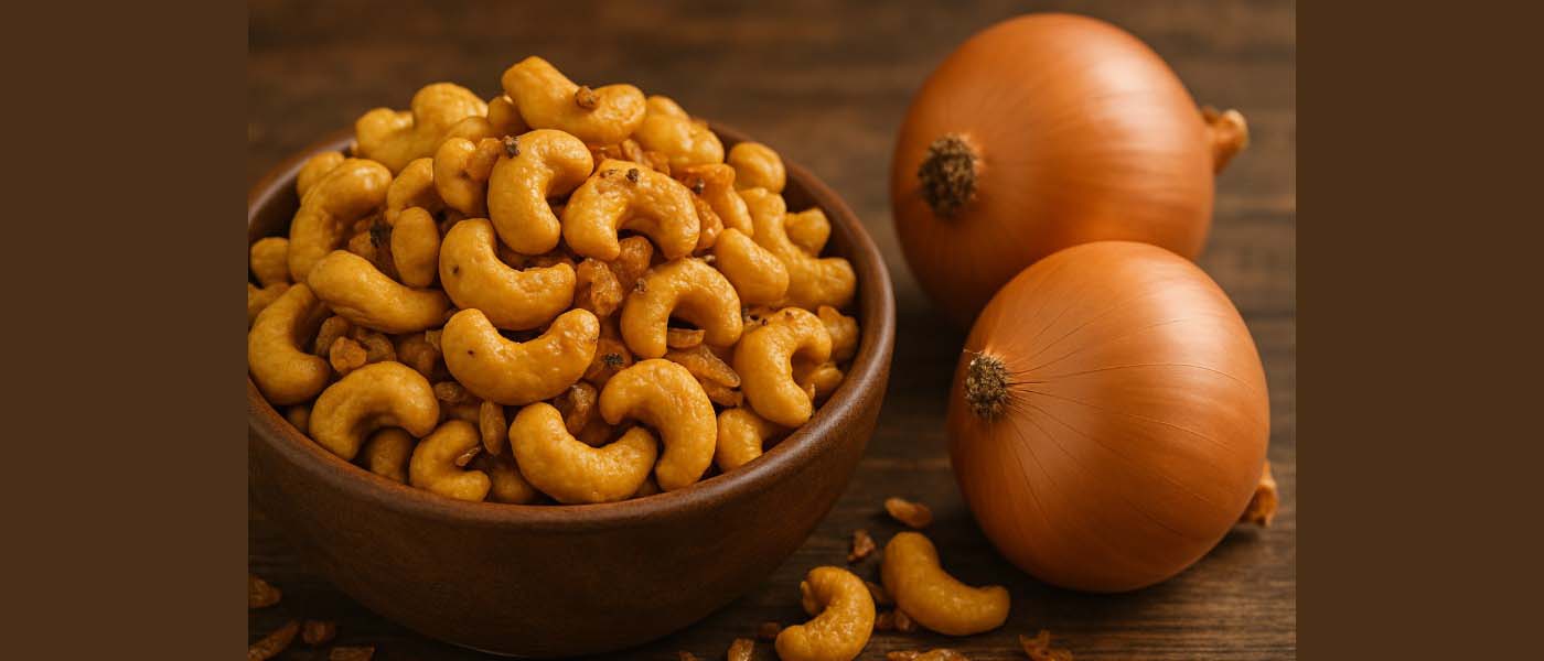 Kacang mete goreng bawang yang gurih