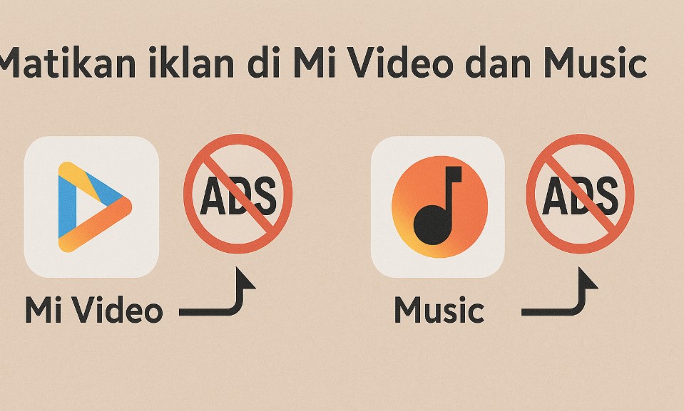 Matikan iklan di Mi Video dan Music
