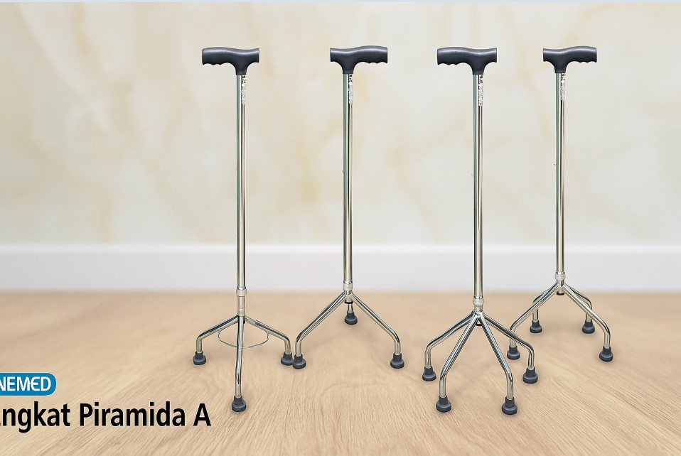 ONEMED Pyramid FS922 Tongkat Kaki 4 Stabil