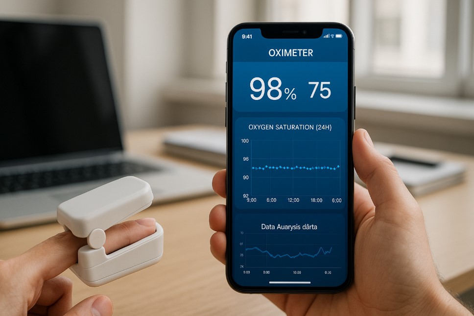 Oximeter dengan aplikasi pendamping