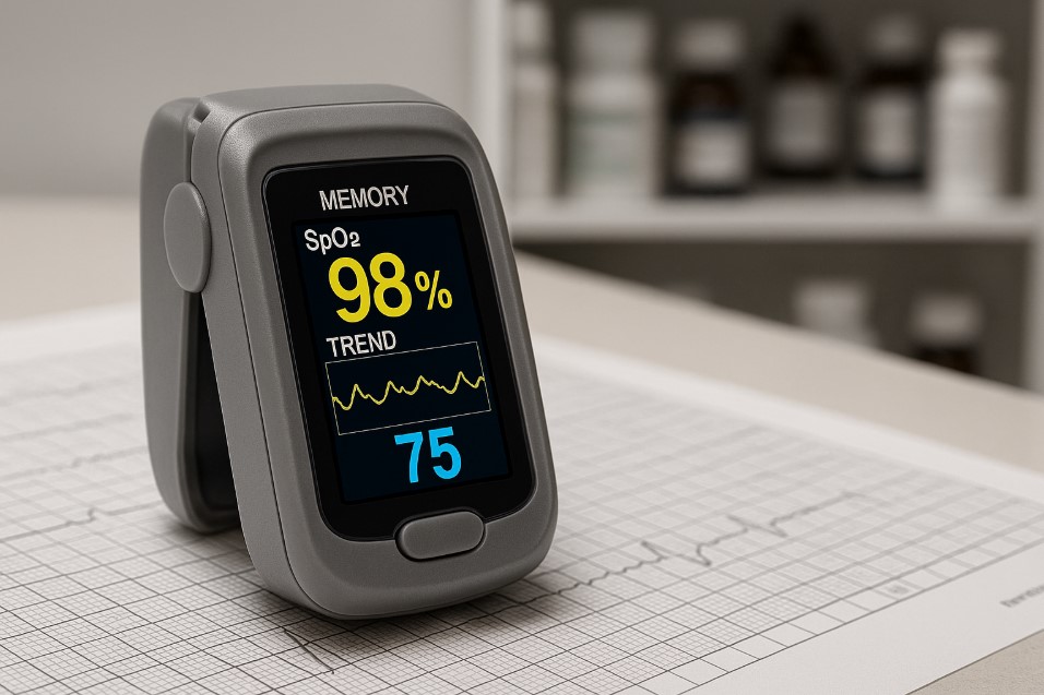 Oximeter dengan memory internal
