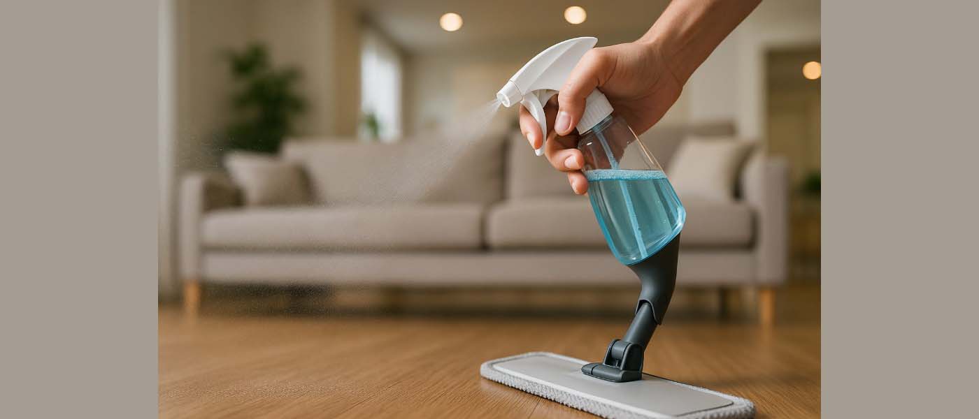 Pel spray modern dengan sistem semprot