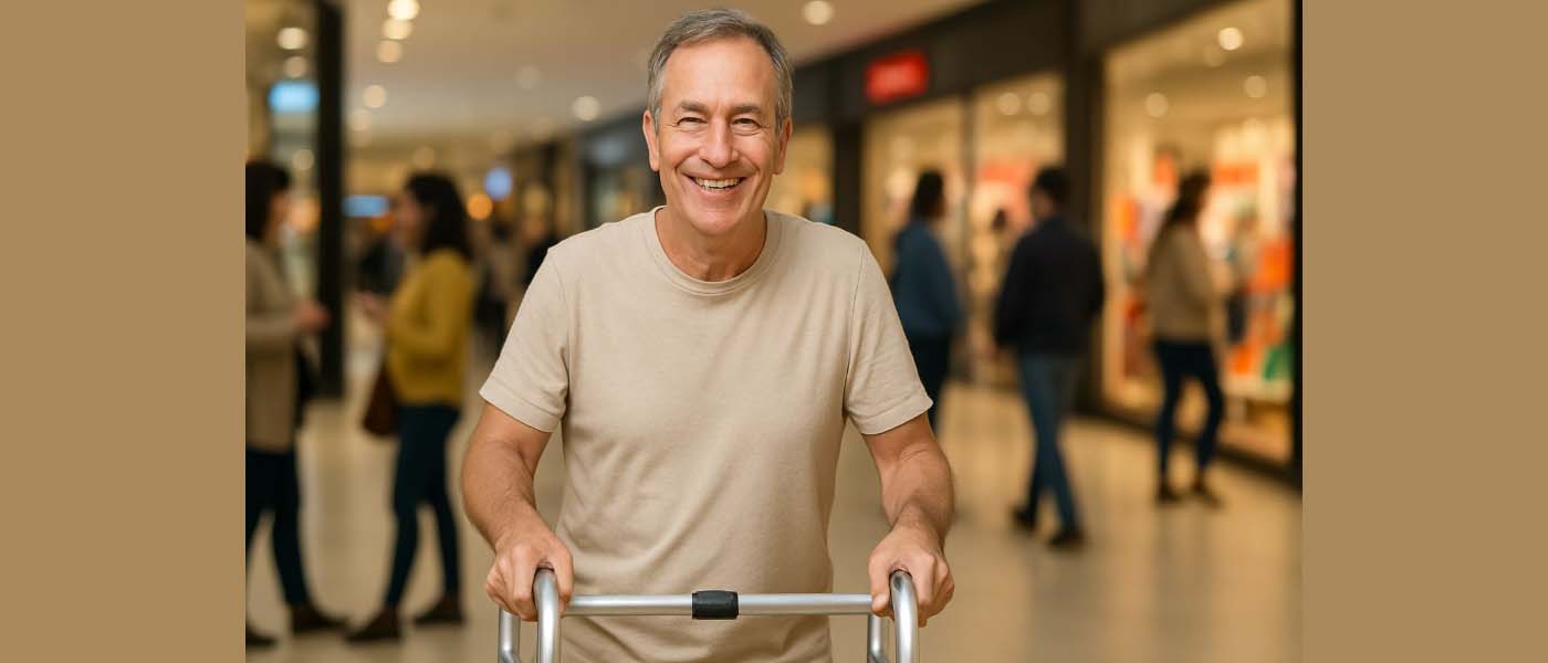 Peningkatan rasa percaya diri dengan alat bantu jalan