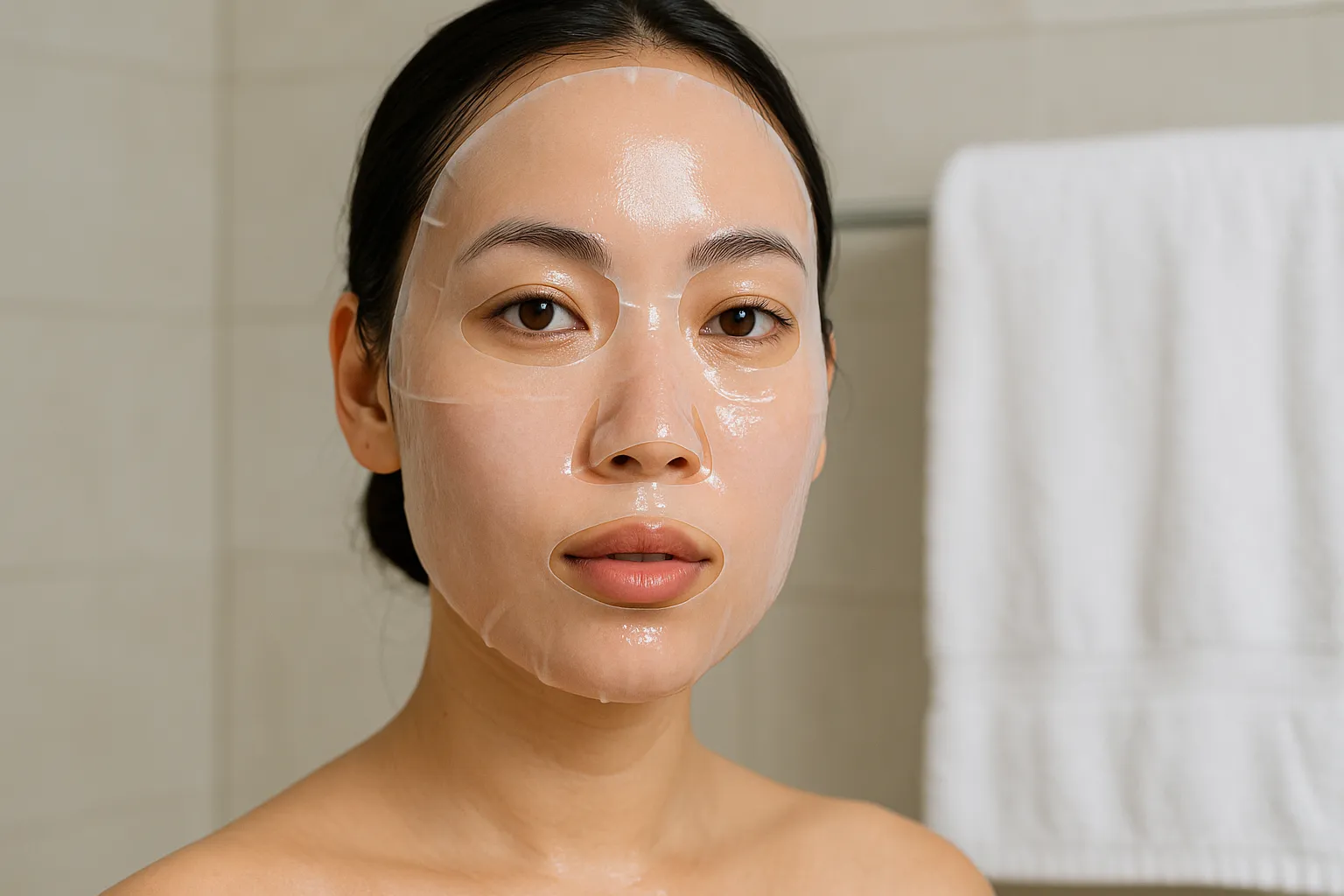 Sheet mask untuk wajah