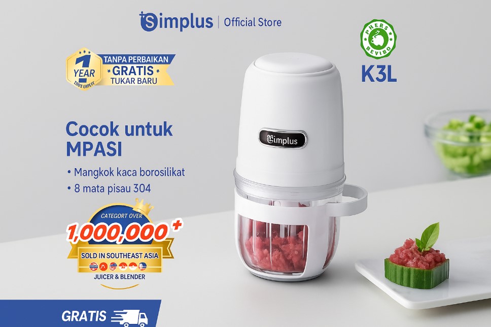 Simplus Penggiling Daging Listrik Kecil - Praktis dan Efisien