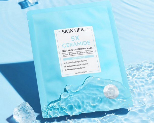Soothing Sheet Mask Skintific untuk kulit sensitif