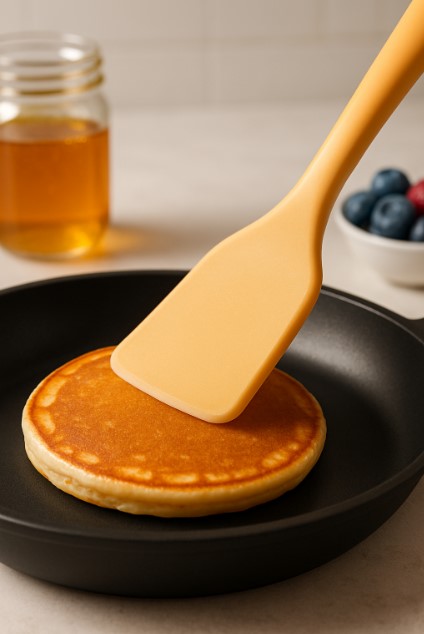Spatula silikon untuk pemula dengan ujung tipis dan fleksibel