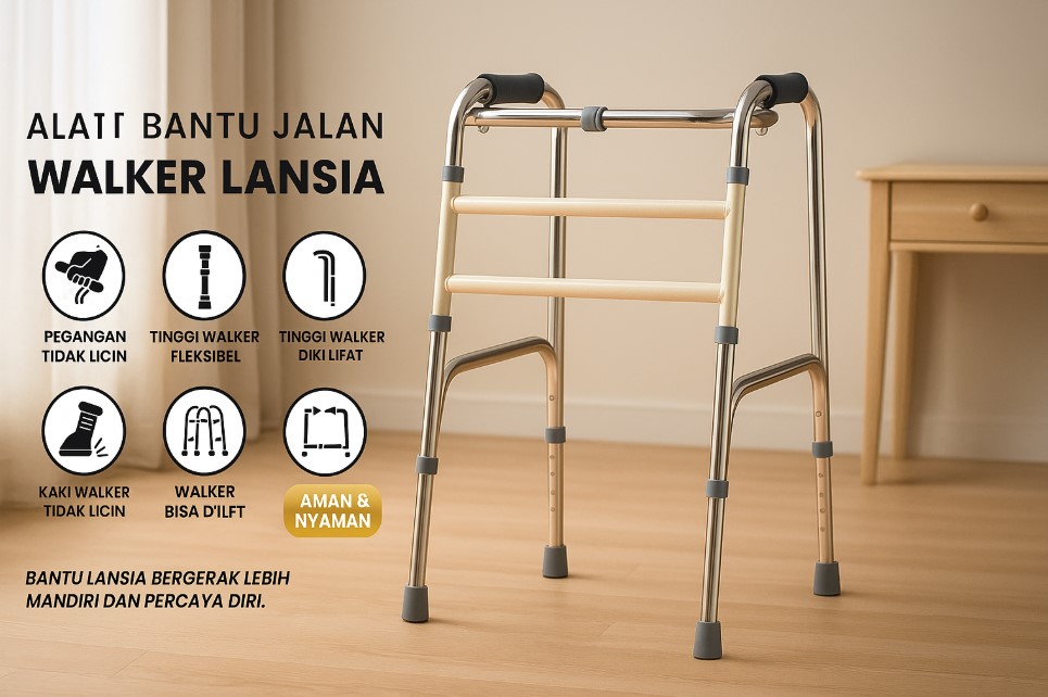 Ebox Walker Lansia dengan Penopang Kuat