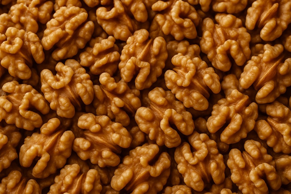 Walnut mentah yang sudah dikupas