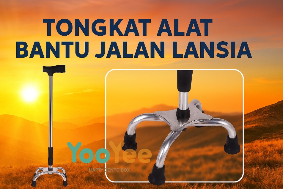 Yooyee Tongkat Kaki 1, 3, & 4 untuk Lansia